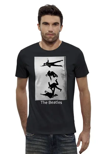 Заказать мужскую футболку в Москве. Футболка базовая The Beatles от ksu-ksu98 - готовые дизайны и нанесение принтов.