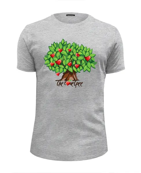 Заказать мужскую футболку в Москве. Футболка базовая iCalistini The Love Tree Дерево Любви от iCALISTIni - готовые дизайны и нанесение принтов.