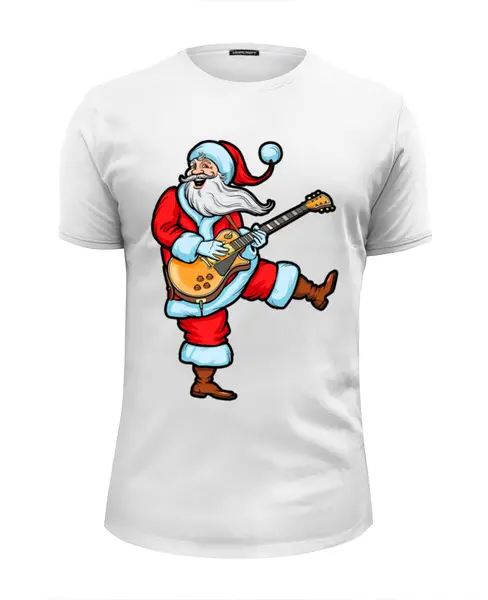 Заказать мужскую футболку в Москве. Футболка базовая Merry Christmas     от T-shirt print  - готовые дизайны и нанесение принтов.