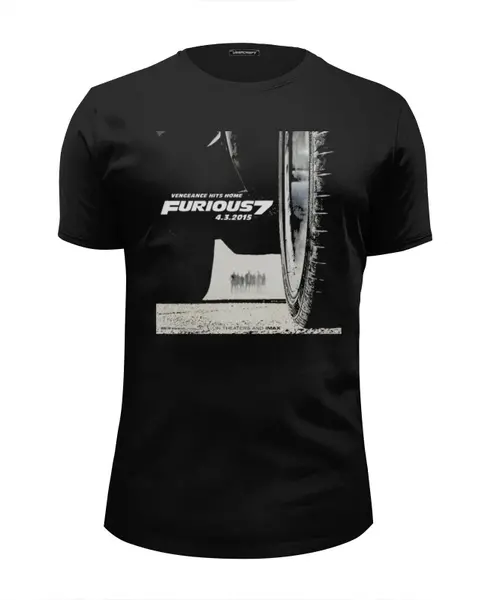 Заказать мужскую футболку в Москве. Футболка базовая Fast & Furious / Форсаж от KinoArt - готовые дизайны и нанесение принтов.