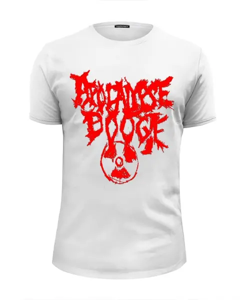 Заказать мужскую футболку в Москве. Футболка базовая Apocalypse Boogie от shotcut@ya.ru - готовые дизайны и нанесение принтов.