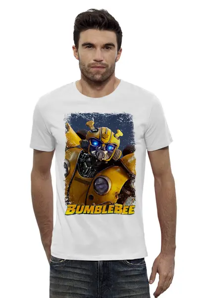 Заказать мужскую футболку в Москве. Футболка базовая Bumblebee от tutik_mutik@mail.ru - готовые дизайны и нанесение принтов.