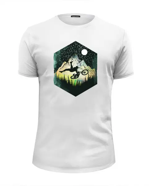 Заказать мужскую футболку в Москве. Футболка базовая Ink Rider от oneredfoxstore@gmail.com - готовые дизайны и нанесение принтов.