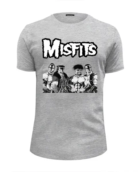 Заказать мужскую футболку в Москве. Футболка базовая Misfits  от Leichenwagen - готовые дизайны и нанесение принтов.