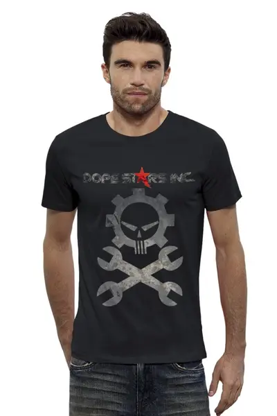 Заказать мужскую футболку в Москве. Футболка базовая Dope Stars Inc. от OEX design - готовые дизайны и нанесение принтов.