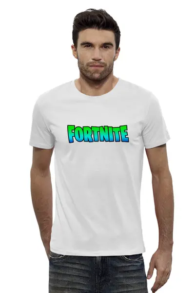 Заказать мужскую футболку в Москве. Футболка базовая Fortnite от THE_NISE  - готовые дизайны и нанесение принтов.