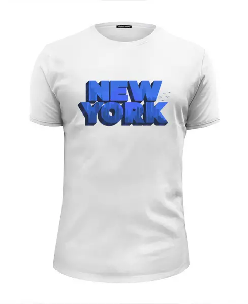 Заказать мужскую футболку в Москве. Футболка базовая New York City от balden - готовые дизайны и нанесение принтов.