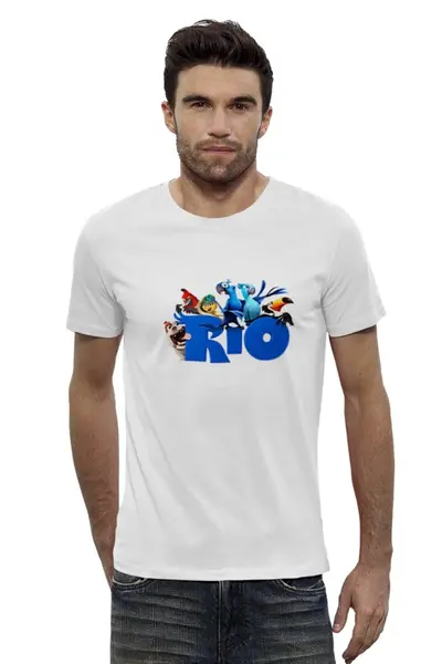 Заказать мужскую футболку в Москве. Футболка базовая Rio All Stars от deppski - готовые дизайны и нанесение принтов.