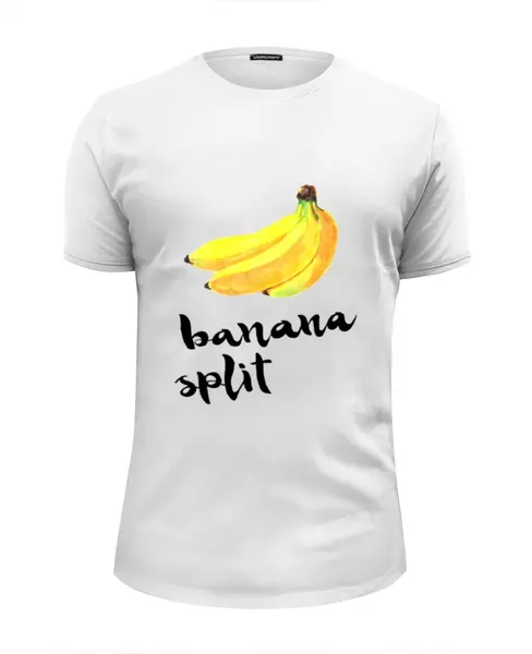 Заказать мужскую футболку в Москве. Футболка базовая Banana split от Liby - готовые дизайны и нанесение принтов.