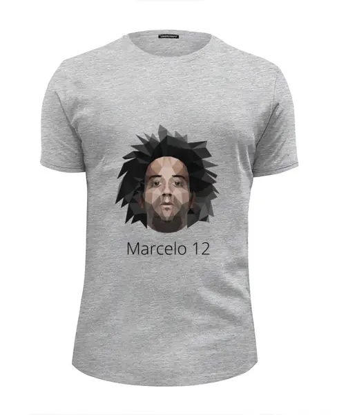 Заказать мужскую футболку в Москве. Футболка базовая Marcelo 12 от madridistastore - готовые дизайны и нанесение принтов.