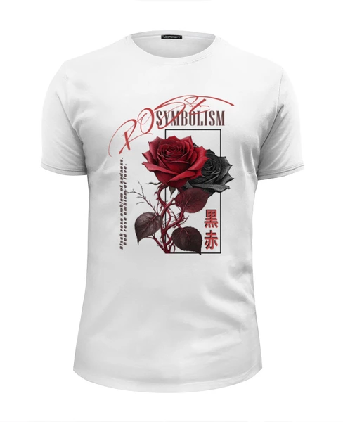 Заказать мужскую футболку в Москве. Футболка базовая Любовь и меланхолия от d.v.cool71@gmail.com - готовые дизайны и нанесение принтов.