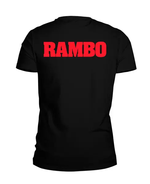 Заказать мужскую футболку в Москве. Футболка базовая Rambo: First Blood от balden - готовые дизайны и нанесение принтов.