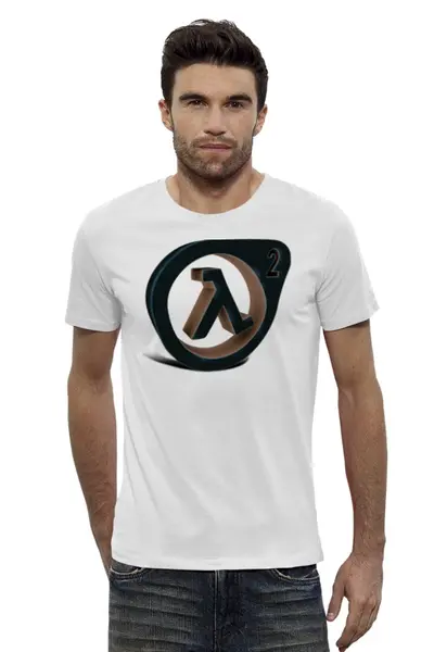 Заказать мужскую футболку в Москве. Футболка базовая Half-Life 2 от Nalivaev - готовые дизайны и нанесение принтов.