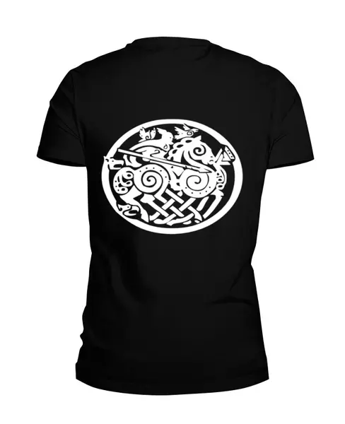 Заказать мужскую футболку в Москве. Футболка базовая Путь воина от shop-viking - готовые дизайны и нанесение принтов.
