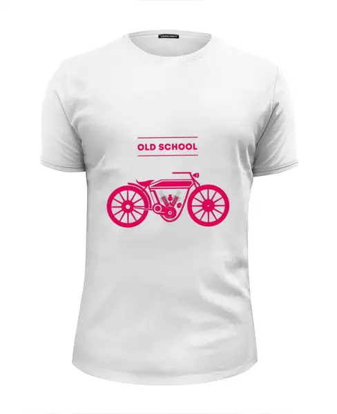 Заказать мужскую футболку в Москве. Футболка базовая Old School Style от Leichenwagen - готовые дизайны и нанесение принтов.