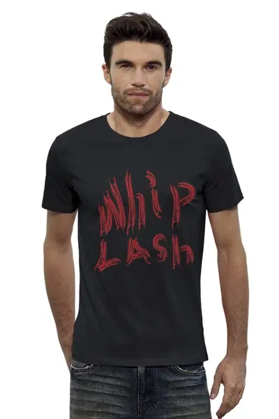 Заказать мужскую футболку в Москве. Футболка базовая WhipLash от clodwyng - готовые дизайны и нанесение принтов.