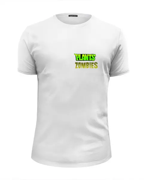 Заказать мужскую футболку в Москве. Футболка базовая Plants vs Zombies от THE_NISE  - готовые дизайны и нанесение принтов.