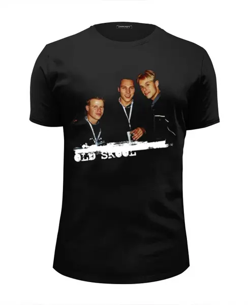Заказать мужскую футболку в Москве. Футболка базовая Old Skool от ganzgunner@mail.ru - готовые дизайны и нанесение принтов.