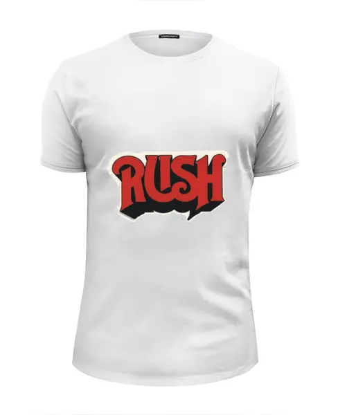 Заказать мужскую футболку в Москве. Футболка базовая  группа Rush от Fedor - готовые дизайны и нанесение принтов.