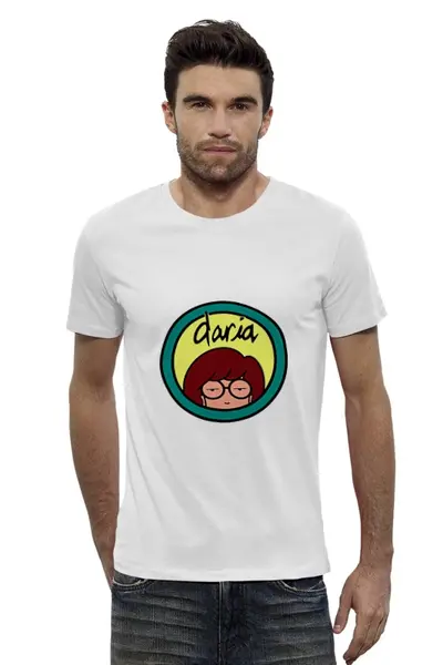 Заказать мужскую футболку в Москве. Футболка базовая Дарья от Jimmy Flash - готовые дизайны и нанесение принтов.