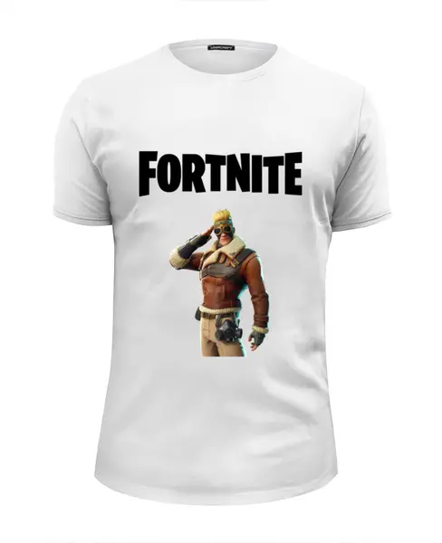 Заказать мужскую футболку в Москве. Футболка базовая Fortnite от AstArt - готовые дизайны и нанесение принтов.