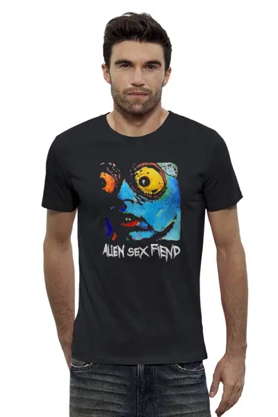 Заказать мужскую футболку в Москве. Футболка базовая Alien Sex Fiend / Acid Bath от OEX design - готовые дизайны и нанесение принтов.