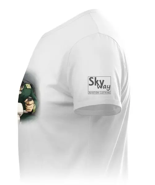 Заказать мужскую футболку в Москве. Футболка базовая Круток пике / The Nose Dive от SkyWay Aviation Clothing RUS  - готовые дизайны и нанесение принтов.