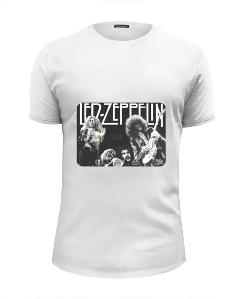 Заказать мужскую футболку в Москве. Футболка базовая группа "Led Zeppelin" от Fedor - готовые дизайны и нанесение принтов.