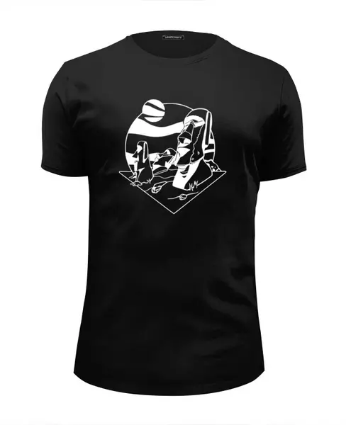 Заказать мужскую футболку в Москве. Футболка базовая Рапа Нуи от baradin baradin - готовые дизайны и нанесение принтов.