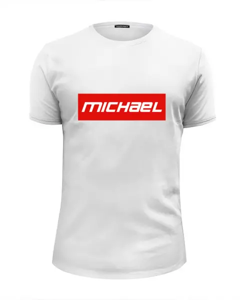 Заказать мужскую футболку в Москве. Футболка базовая Michael от THE_NISE  - готовые дизайны и нанесение принтов.
