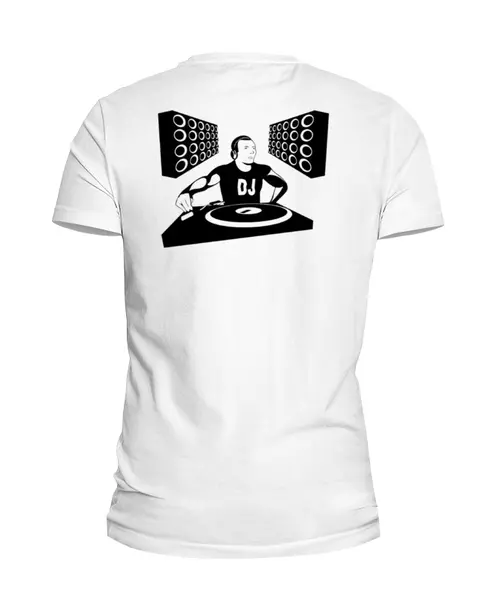 Заказать мужскую футболку в Москве. Футболка базовая для EDM музыкантов и слушателей от sidbase - готовые дизайны и нанесение принтов.