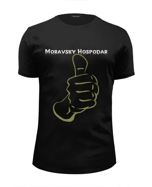 Заказать мужскую футболку в Москве. Футболка базовая Пивоварня  «Moravsky Hospodar». от Lev Kiirin - готовые дизайны и нанесение принтов.