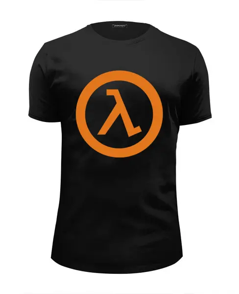Заказать мужскую футболку в Москве. Футболка базовая Half Life от Vitun - готовые дизайны и нанесение принтов.