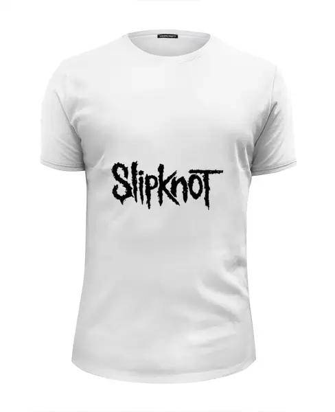 Заказать мужскую футболку в Москве. Футболка базовая Slipknot от YellowCloverShop - готовые дизайны и нанесение принтов.