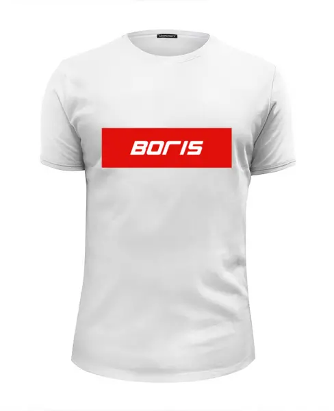 Заказать мужскую футболку в Москве. Футболка базовая Boris от THE_NISE  - готовые дизайны и нанесение принтов.