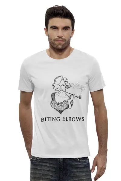 Заказать мужскую футболку в Москве. Футболка базовая Biting Elbows от YellowCloverShop - готовые дизайны и нанесение принтов.