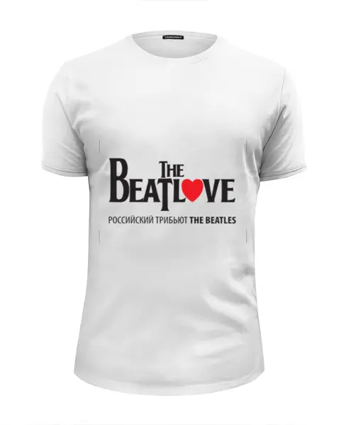 Заказать мужскую футболку в Москве. Футболка базовая Классическая мужская The Beatlove от zibang - готовые дизайны и нанесение принтов.