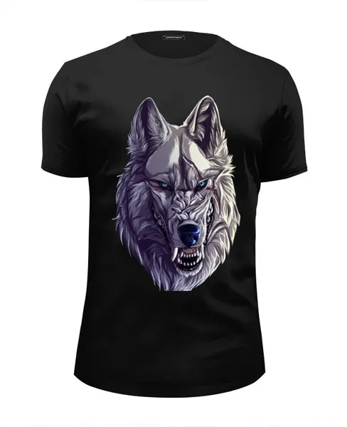 Заказать мужскую футболку в Москве. Футболка базовая werewolf от cesare - готовые дизайны и нанесение принтов.