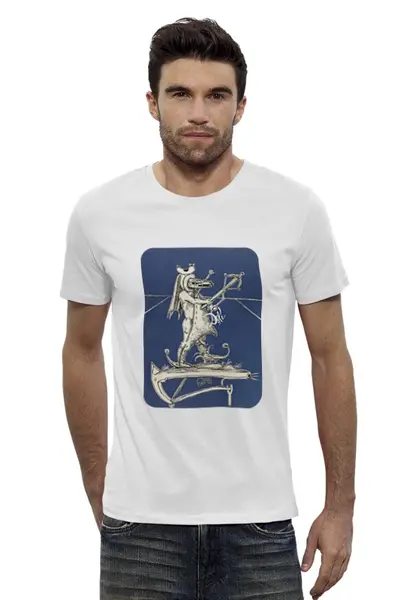 Заказать мужскую футболку в Москве. Футболка базовая Сальвадор от gent777 - готовые дизайны и нанесение принтов.