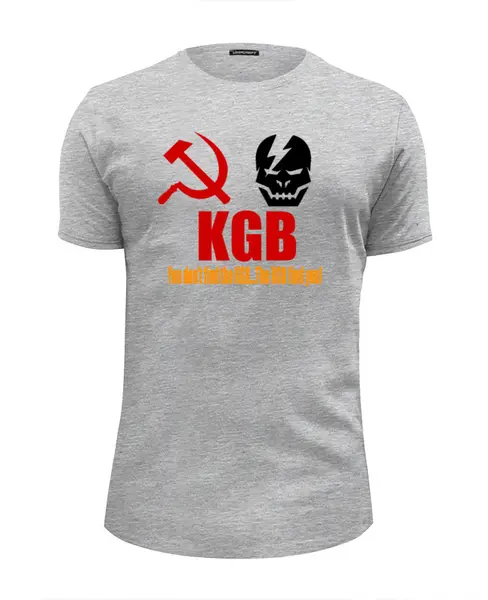 Заказать мужскую футболку в Москве. Футболка базовая KGB Russia от Leichenwagen - готовые дизайны и нанесение принтов.