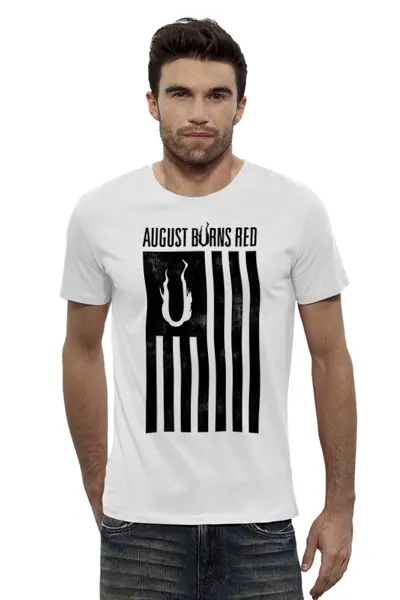 Заказать мужскую футболку в Москве. Футболка базовая August Burns Red от geekbox - готовые дизайны и нанесение принтов.