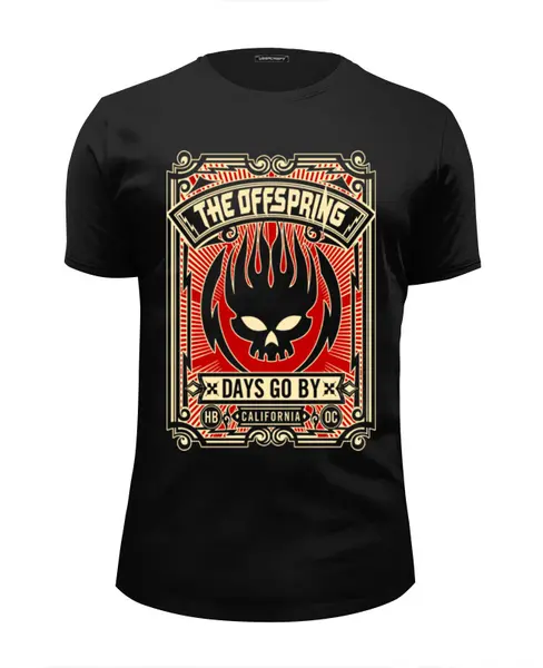 Заказать мужскую футболку в Москве. Футболка базовая The Offspring от geekbox - готовые дизайны и нанесение принтов.