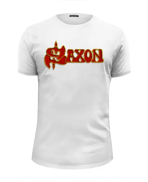 Заказать мужскую футболку в Москве. Футболка базовая Saxon Band от Leichenwagen - готовые дизайны и нанесение принтов.