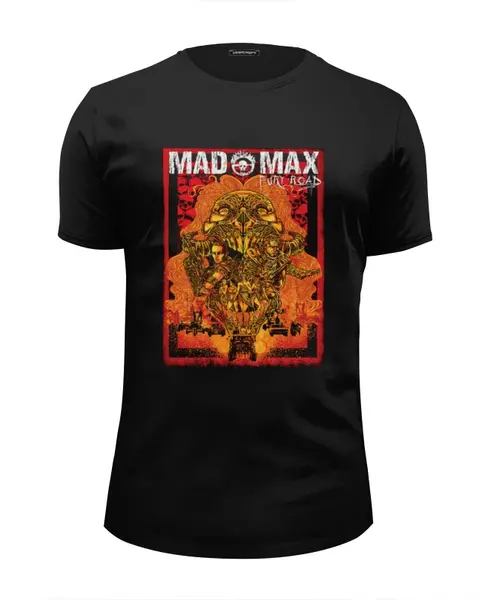 Заказать мужскую футболку в Москве. Футболка базовая Mad Max / Безумный Макс от KinoArt - готовые дизайны и нанесение принтов.