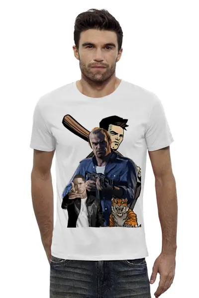 Заказать мужскую футболку в Москве. Футболка базовая T-Shirt For Men от Nalivaev - готовые дизайны и нанесение принтов.