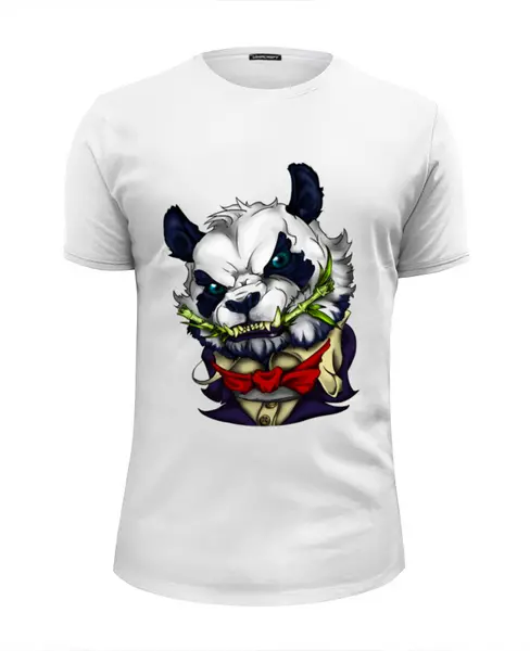 Заказать мужскую футболку в Москве. Футболка базовая Panda  от T-shirt print  - готовые дизайны и нанесение принтов.