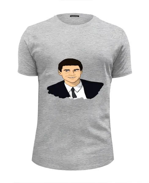 Заказать мужскую футболку в Москве. Футболка базовая Jim Carry от mems - готовые дизайны и нанесение принтов.