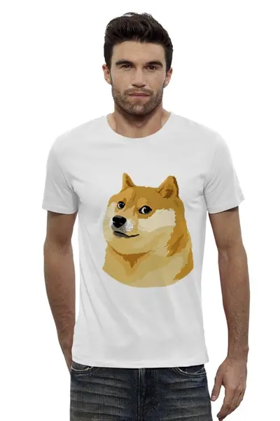 Заказать мужскую футболку в Москве. Футболка базовая DOGE DOGE от Jimmy Flash - готовые дизайны и нанесение принтов.