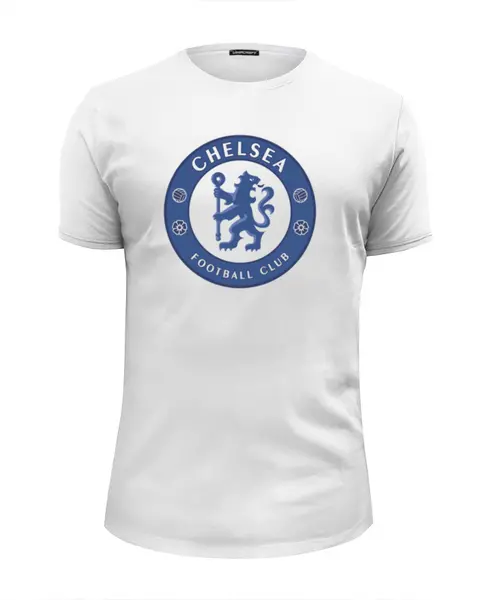 Заказать мужскую футболку в Москве. Футболка базовая Chelsea FC от Сергей Дульнев - готовые дизайны и нанесение принтов.