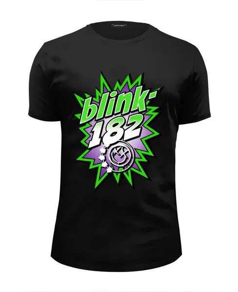 Заказать мужскую футболку в Москве. Футболка базовая Blink-182 от geekbox - готовые дизайны и нанесение принтов.